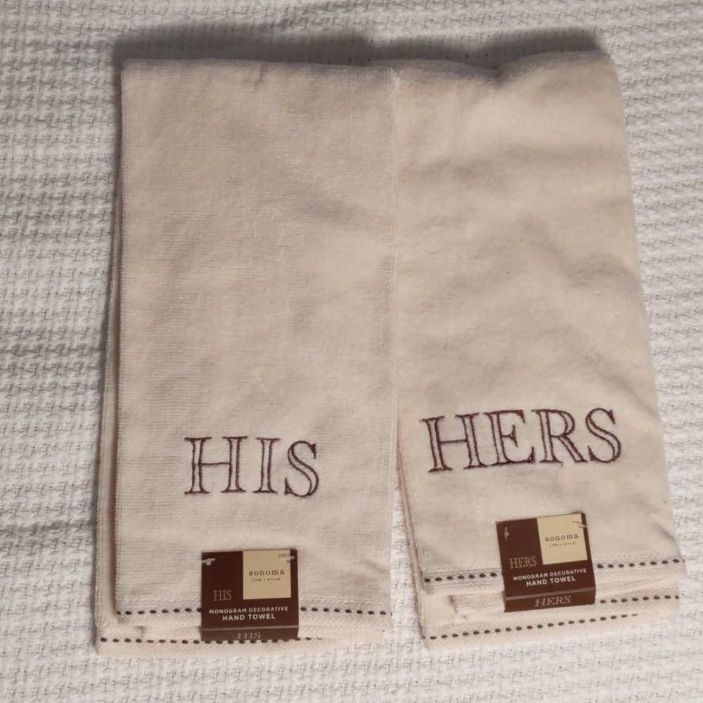 His & Hers Hand Towels